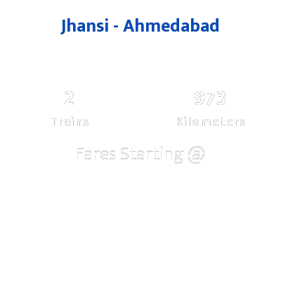 Jhansi To Ahmedabad Trains